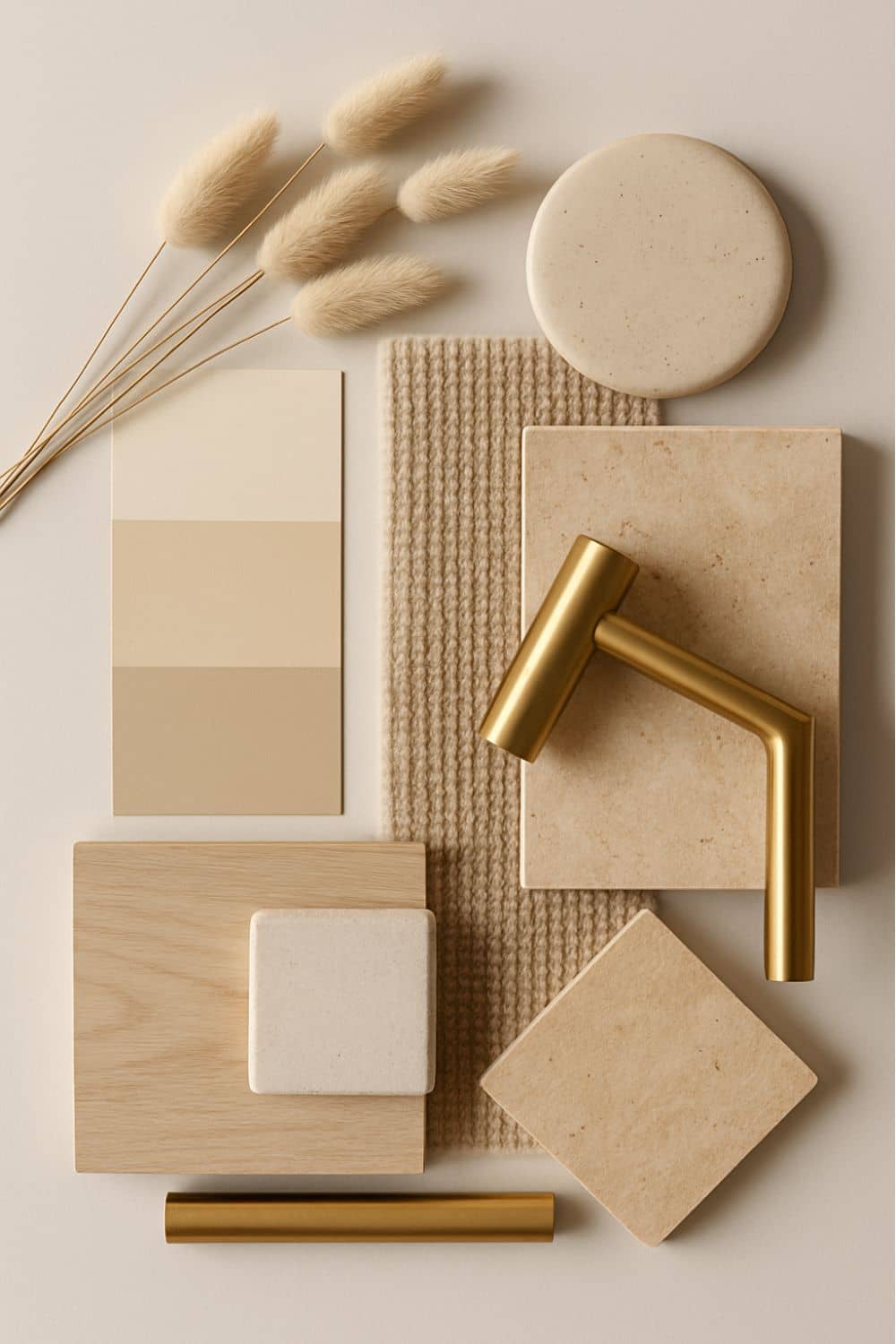 Beige Interior Materialboard Moodboard