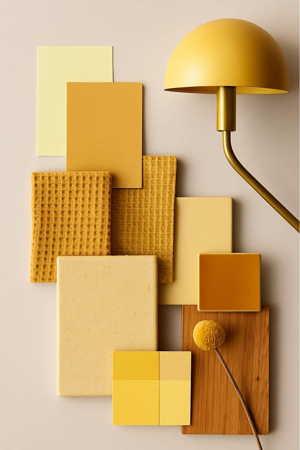Gelb Interior Materialboard Moodboard