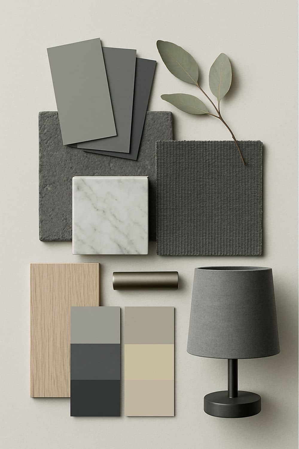 Grau Interior Materialboard Moodboard