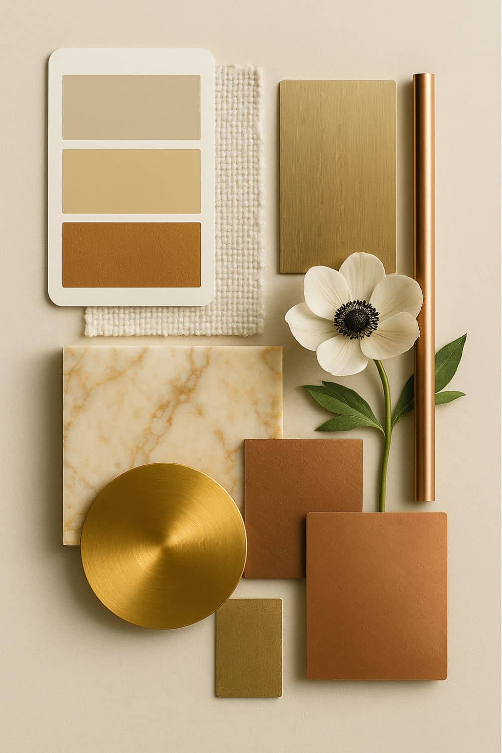 Metallics Interior Materialboard Moodboard