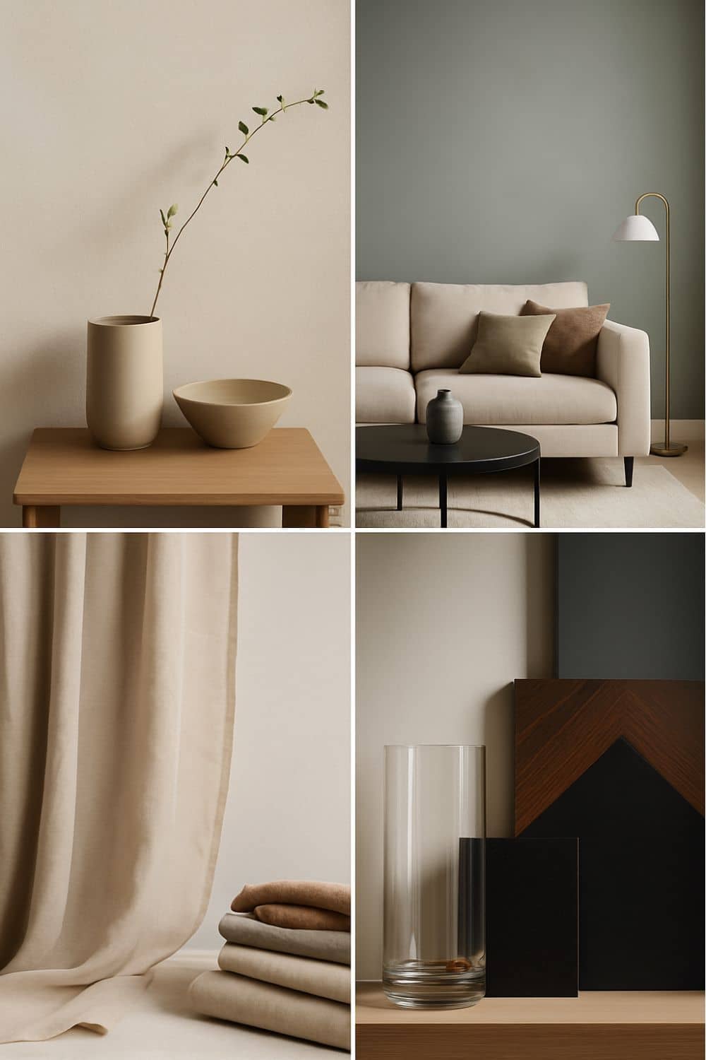 Moodboard Farben Interior Design Wirkung