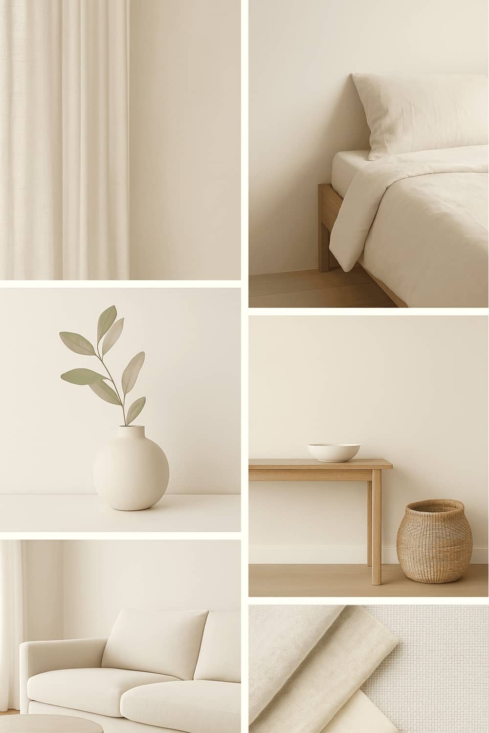 Farbwirkung Wandfarben Weiß Moodboard